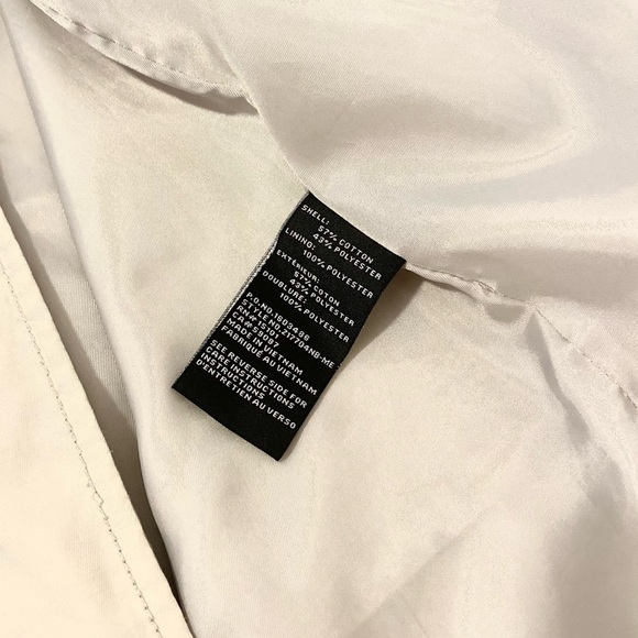 *Host Pick* Jones NY Trenchcoat Hood Raincoat Jacket Gold Zipper A-line Parka - Picture 11 of 14